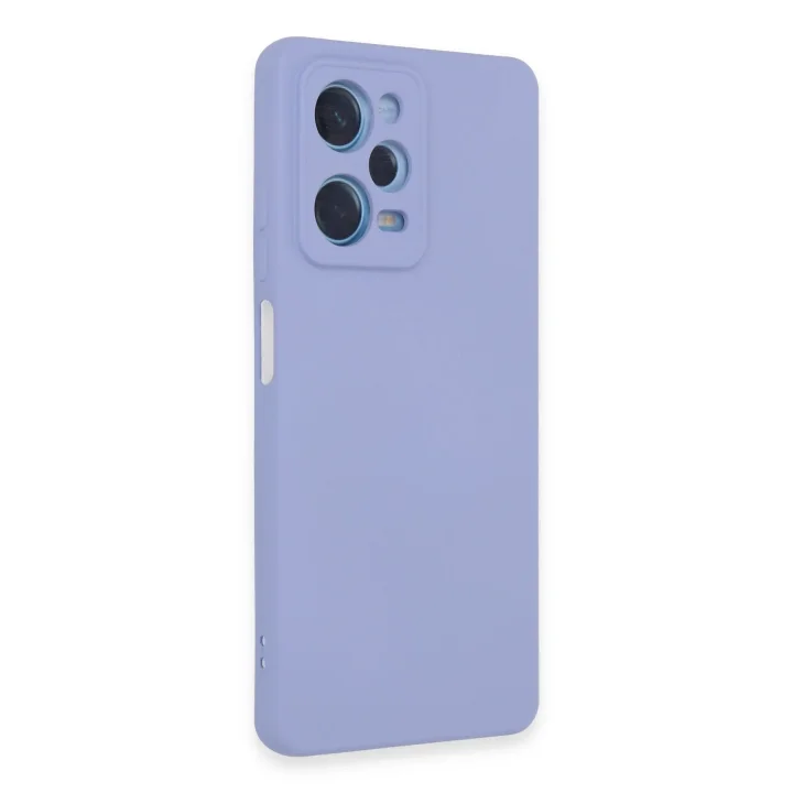 Mey İthalat®  Xiaomi Redmi Note 12 Pro 5G Kılıf Nano içi Kadife Silikon - Lila