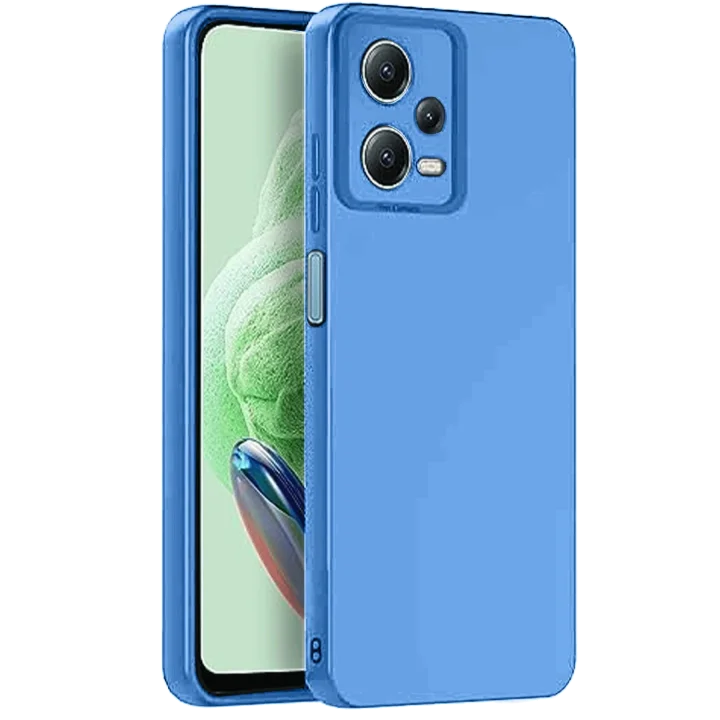 Mey İthalat®  Xiaomi Redmi Note 12 Pro 5G Kılıf Nano içi Kadife Silikon - Mavi