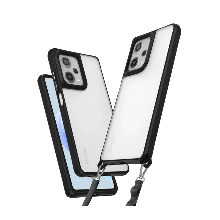 Mey İthalat®  Xiaomi Redmi Note 12 Pro 5G Kılıf Penta Silikon Kılıf - Siyah