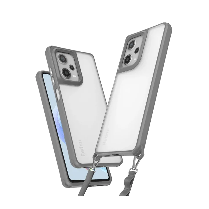 Mey İthalat®  Xiaomi Redmi Note 12 Pro 5G Kılıf Penta Silikon Kılıf - Titan Gri