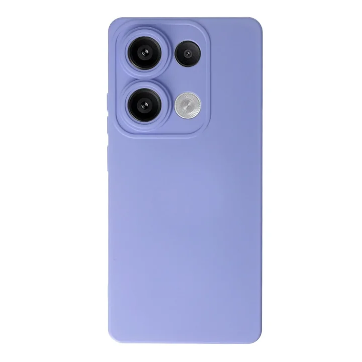 Mey İthalat®  Xiaomi Redmi Note 13 4G Kılıf Nano içi Kadife Silikon - Lila