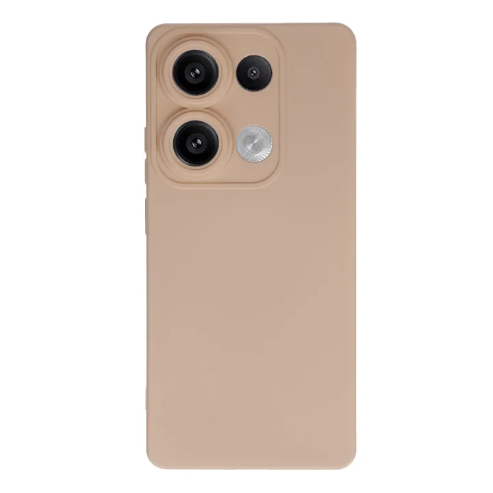 Mey İthalat®  Xiaomi Redmi Note 13 4G Kılıf Nano içi Kadife Silikon - Pudra