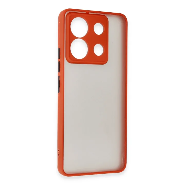 Mey İthalat®   Redmi Note 13 5G Kılıf Montreal Silikon Kapak - Kırmızı