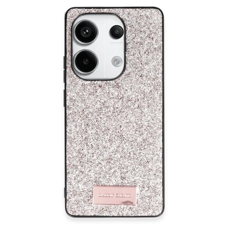 Mey İthalat®  Xiaomi Redmi Note 13 Pro 4G Bright Simli Kapak - Gold