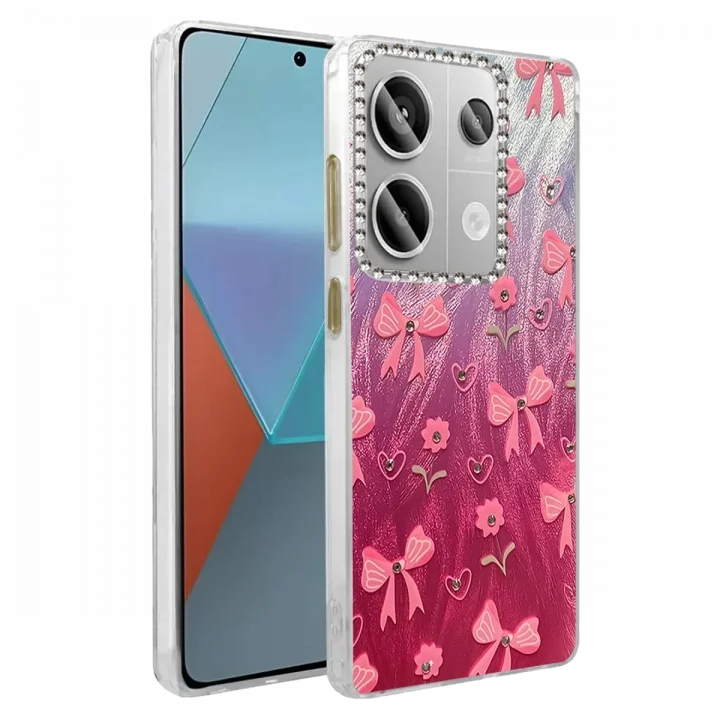 Mey İthalat®  Xiaomi Redmi Note 13 Pro 4G Kılıf Blade Aynalı Desenli Kapak - Desen 3