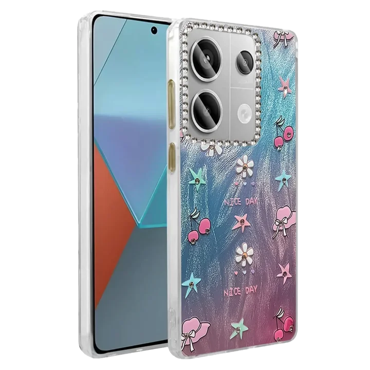 Mey İthalat®  Xiaomi Redmi Note 13 Pro 4G Kılıf Blade Aynalı Desenli Kapak - Desen 4