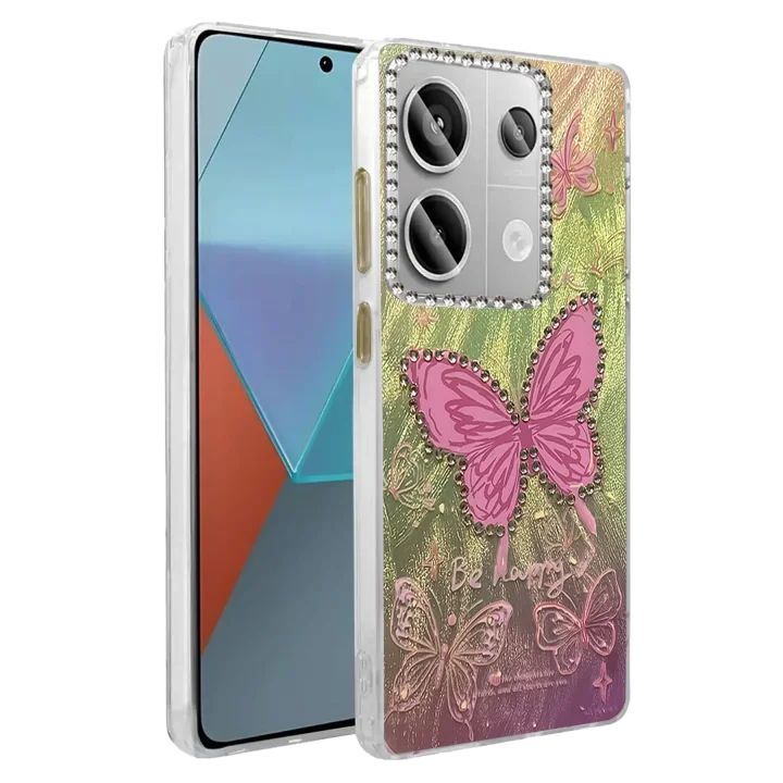 Mey İthalat®  Xiaomi Redmi Note 13 Pro 4G Kılıf Blade Aynalı Desenli Kapak - Desen 5