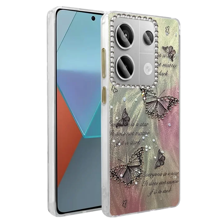 Mey İthalat®  Xiaomi Redmi Note 13 Pro 4G Kılıf Blade Aynalı Desenli Kapak - Desen 6