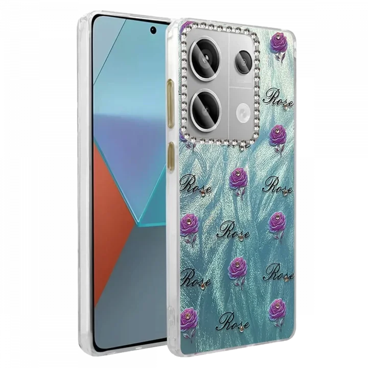 Mey İthalat®  Xiaomi Redmi Note 13 Pro 4G Kılıf Blade Aynalı Desenli Kapak - Desen 9