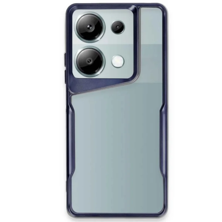 Mey İthalat®   Redmi Note 13 Pro 4G Kılıf Boyi Silikon Kapak - Lacivert