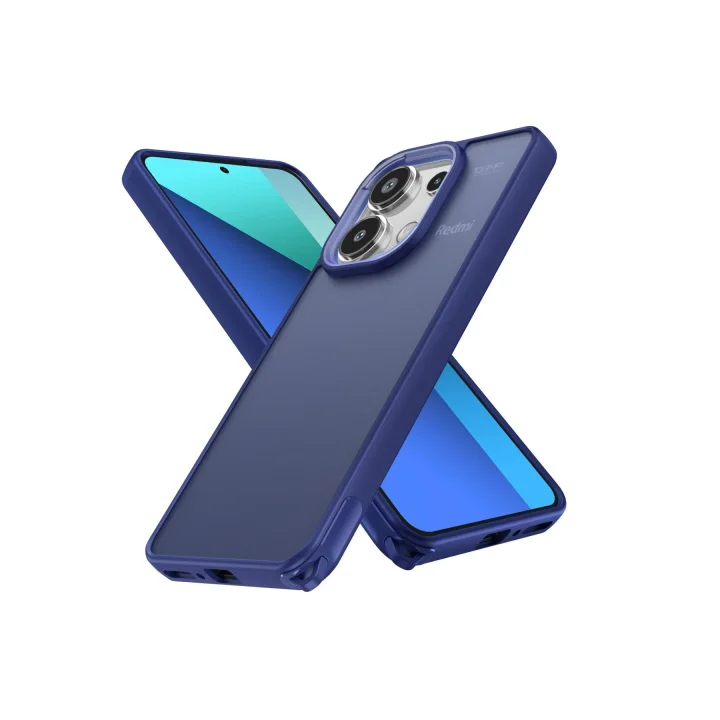 Mey İthalat®  Xiaomi Redmi Note 13 Pro 4G Kılıf Elegant Kapak - Lacivert