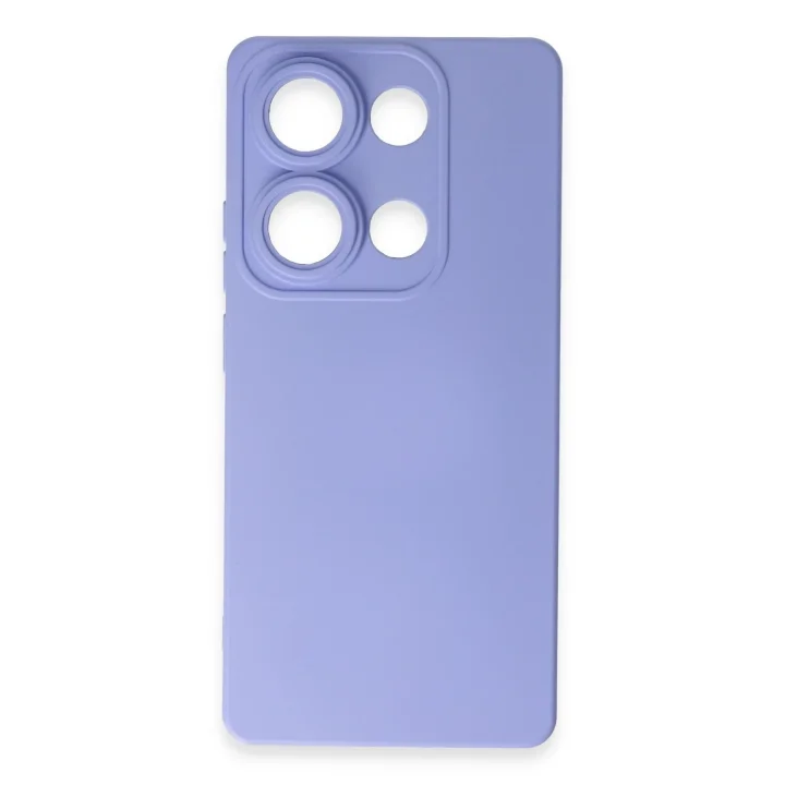 Mey İthalat®  Xiaomi Redmi Note 13 Pro 4G Kılıf Nano içi Kadife Silikon - Lila