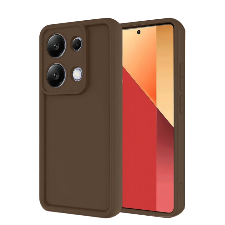 Mey İthalat®   Redmi Note 13 Pro 4G Kılıf Viera Silikon - Kahverengi