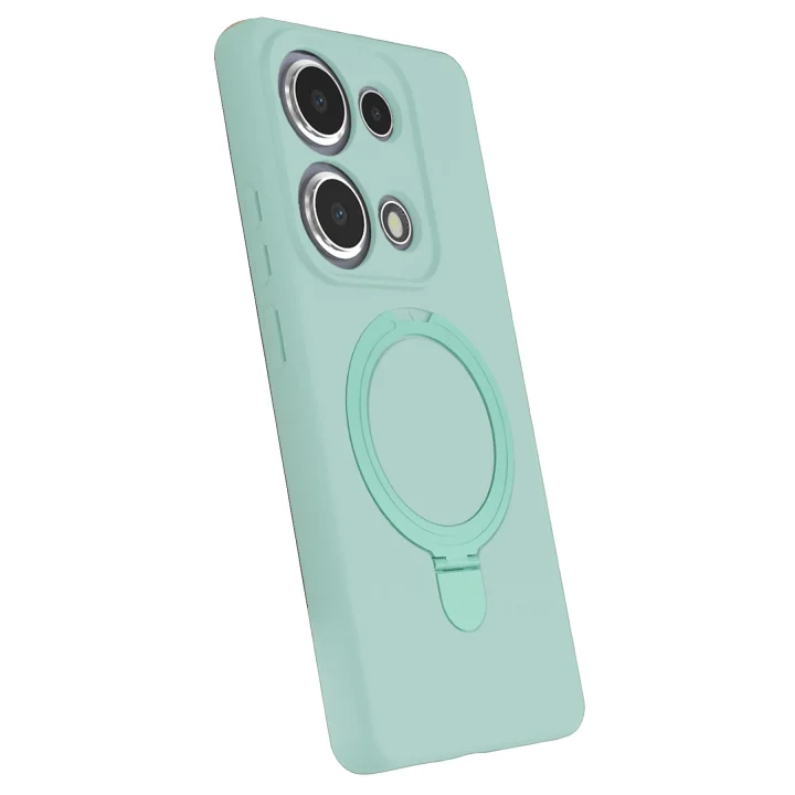 Mey İthalat®  Xiaomi Redmi Note 13 Pro 4G Regal Magsafe Standlı Kapak - Su Yeşili