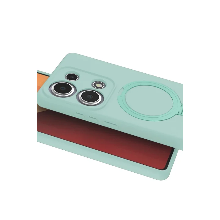 Mey İthalat®  Xiaomi Redmi Note 13 Pro 4G Regal Magsafe Standlı Kapak - Su Yeşili