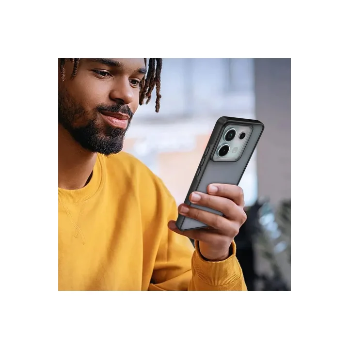 Mey İthalat®   Redmi Note 13 Pro 5G Kılıf Elegant Kapak - Siyah