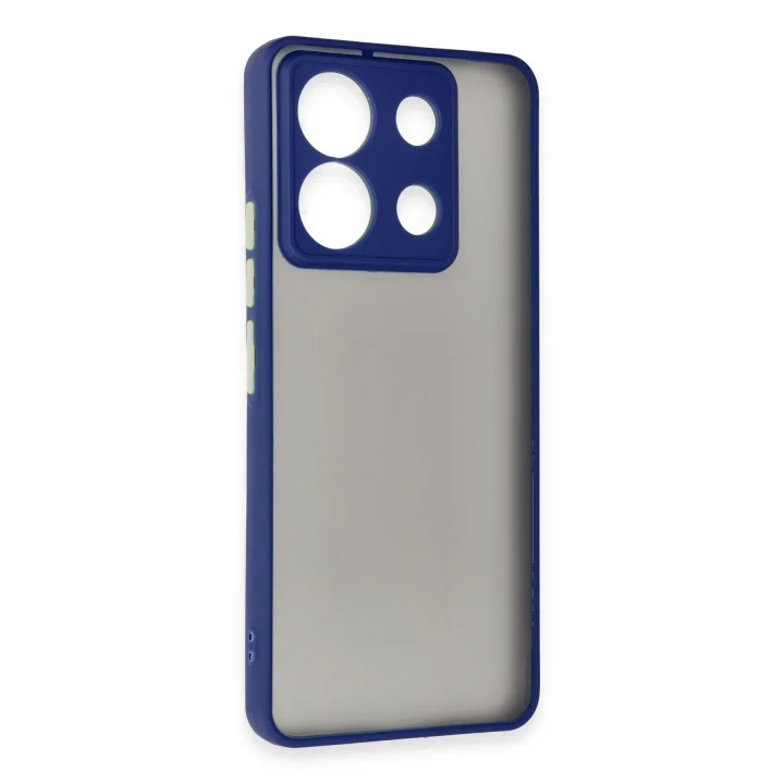 Mey İthalat®  Xiaomi Redmi Note 13 Pro 5G Kılıf Montreal Silikon Kapak - Lacivert
