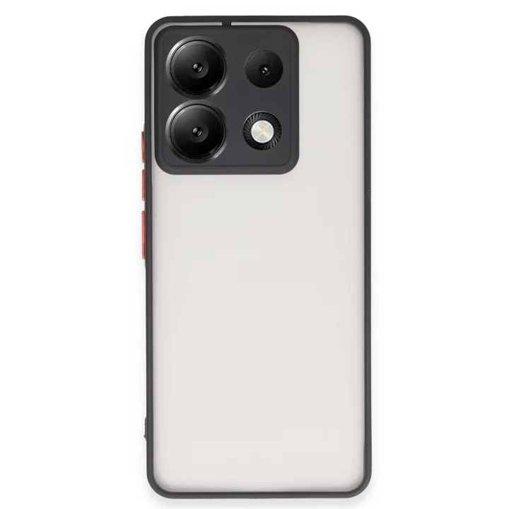 Mey İthalat®  Xiaomi Redmi Note 13 Pro 5G Kılıf Montreal Silikon Kapak - Siyah