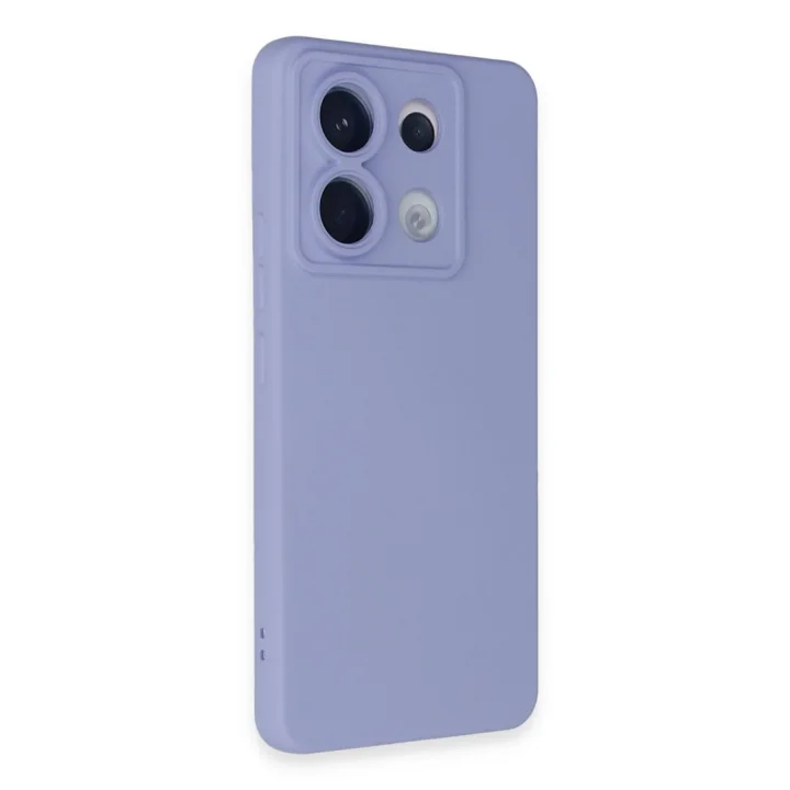 Mey İthalat®  Xiaomi Redmi Note 13 Pro 5G Kılıf Nano içi Kadife Silikon - Lila