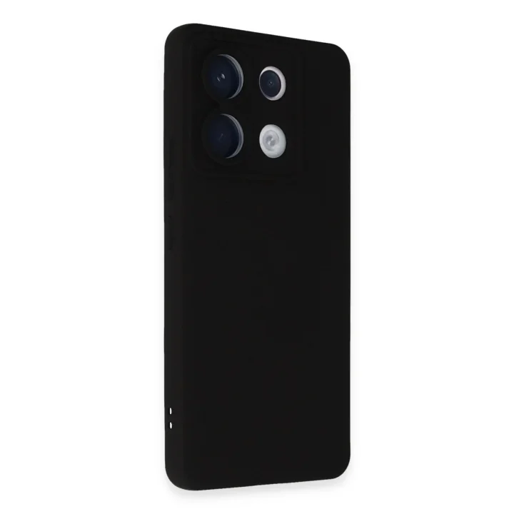 Mey İthalat®  Xiaomi Redmi Note 13 Pro 5G Kılıf Nano içi Kadife Silikon - Siyah