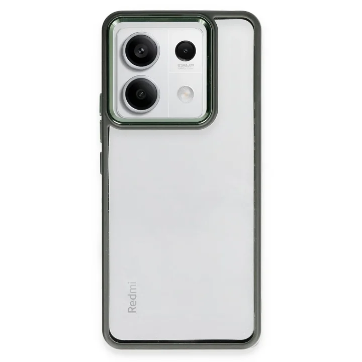 Mey İthalat®   Redmi Note 13 Pro 5G Kılıf Power Silikon - Koyu Yeşil