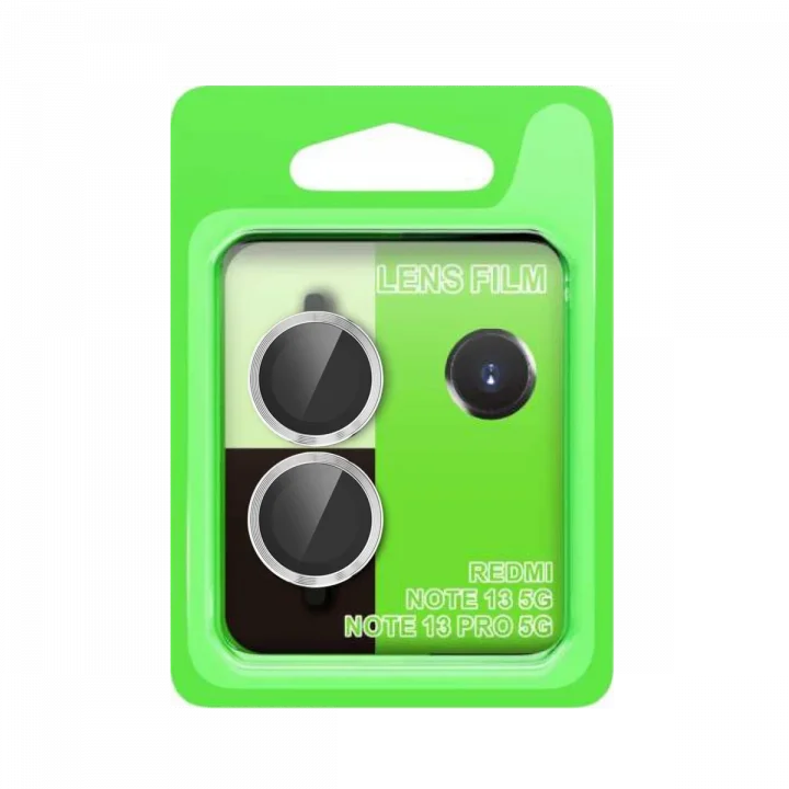 Mey İthalat®  Xiaomi Redmi Note 13 Pro 5G Raze Metal Kamera Lens - Gümüş