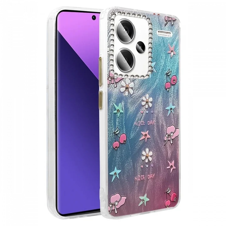 Mey İthalat®  Xiaomi Redmi Note 13 Pro Plus Kılıf Blade Aynalı Desenli Kapak - Desen 4