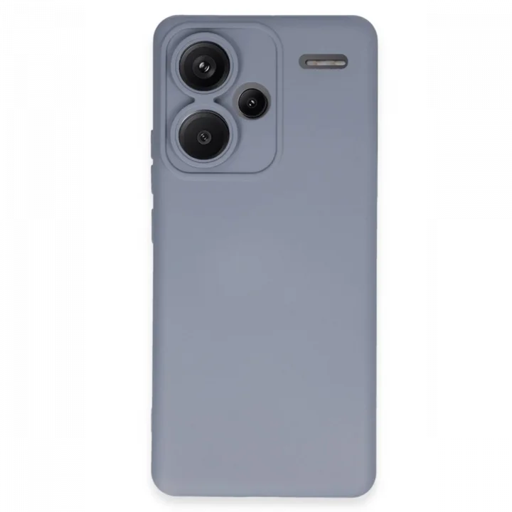 Mey İthalat®   Redmi Note 13 Pro Plus Kılıf Nano içi Kadife Silikon - Gri