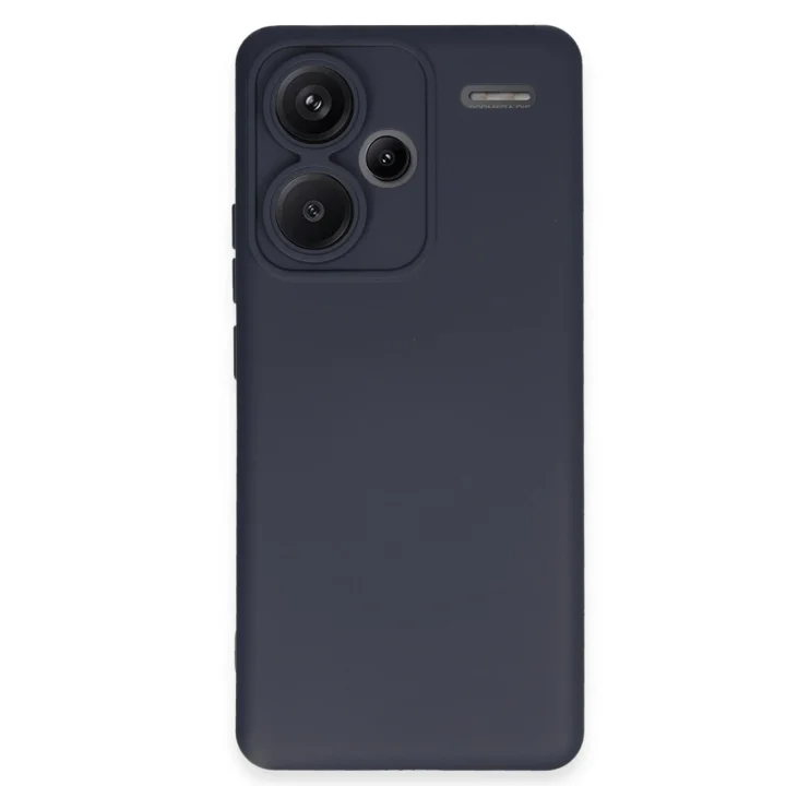 Mey İthalat®   Redmi Note 13 Pro Plus Kılıf Nano içi Kadife Silikon - Lacivert