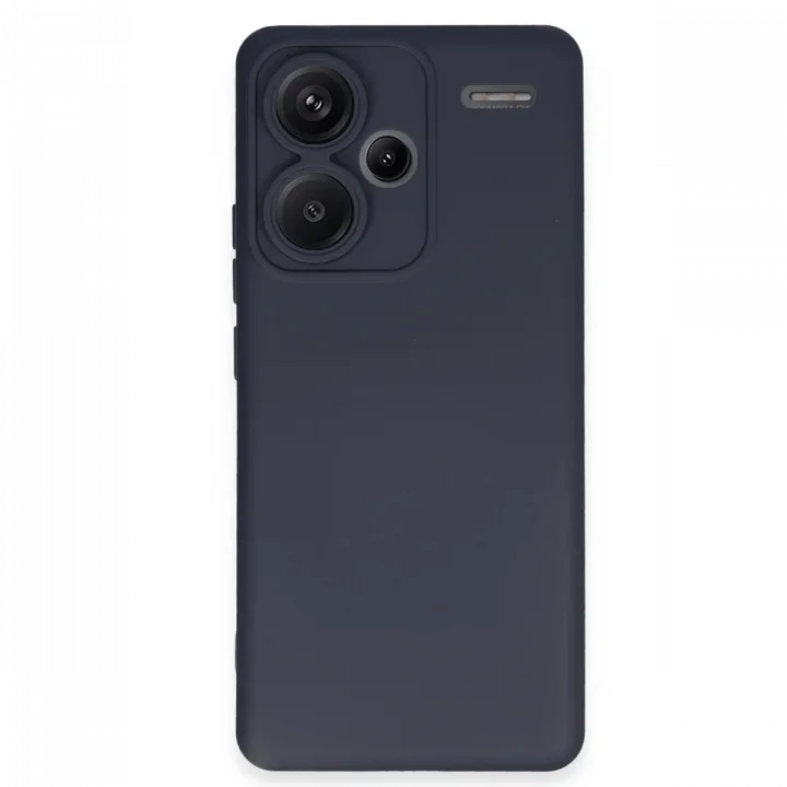 Mey İthalat®   Redmi Note 13 Pro Plus Kılıf Nano içi Kadife Silikon - Lacivert