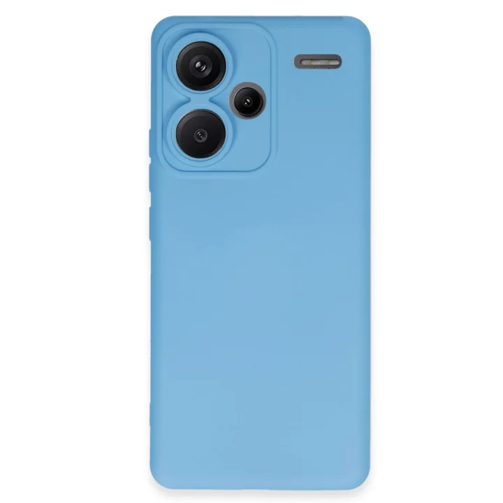 Mey İthalat®   Redmi Note 13 Pro Plus Kılıf Nano içi Kadife Silikon - Mavi