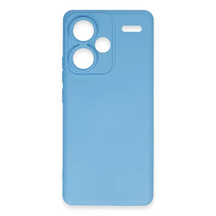 Mey İthalat®   Redmi Note 13 Pro Plus Kılıf Nano içi Kadife Silikon - Mavi