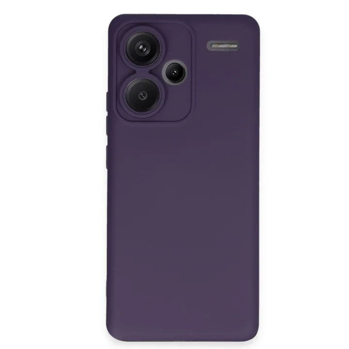 Mey İthalat®   Redmi Note 13 Pro Plus Kılıf Nano içi Kadife Silikon - Mor