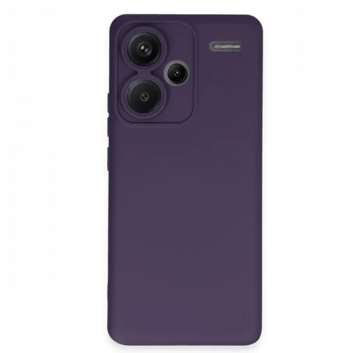 Mey İthalat®   Redmi Note 13 Pro Plus Kılıf Nano içi Kadife Silikon - Mor