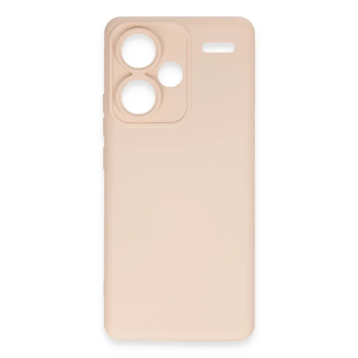 Mey İthalat®   Redmi Note 13 Pro Plus Kılıf Nano içi Kadife Silikon - Pudra