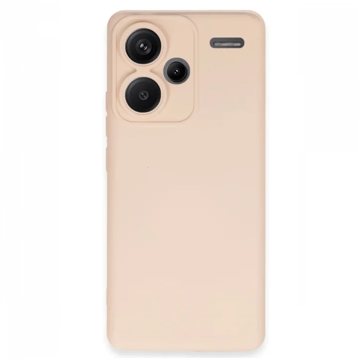 Mey İthalat®   Redmi Note 13 Pro Plus Kılıf Nano içi Kadife Silikon - Pudra