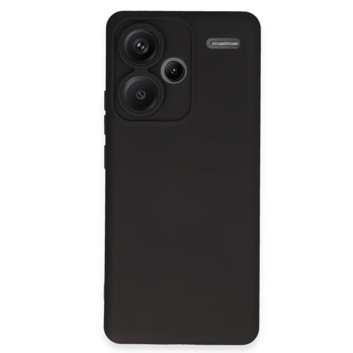 Mey İthalat®   Redmi Note 13 Pro Plus Kılıf Nano içi Kadife Silikon - Siyah
