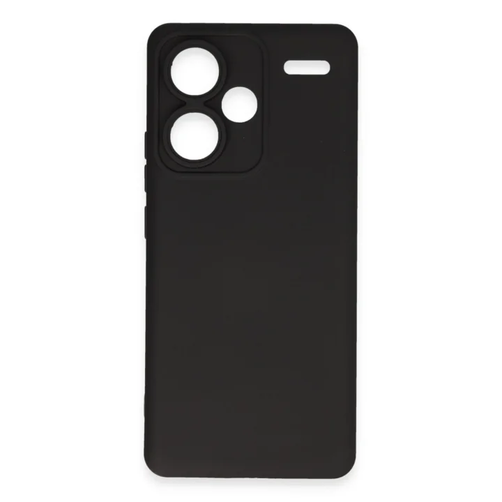Mey İthalat®   Redmi Note 13 Pro Plus Kılıf Nano içi Kadife Silikon - Siyah