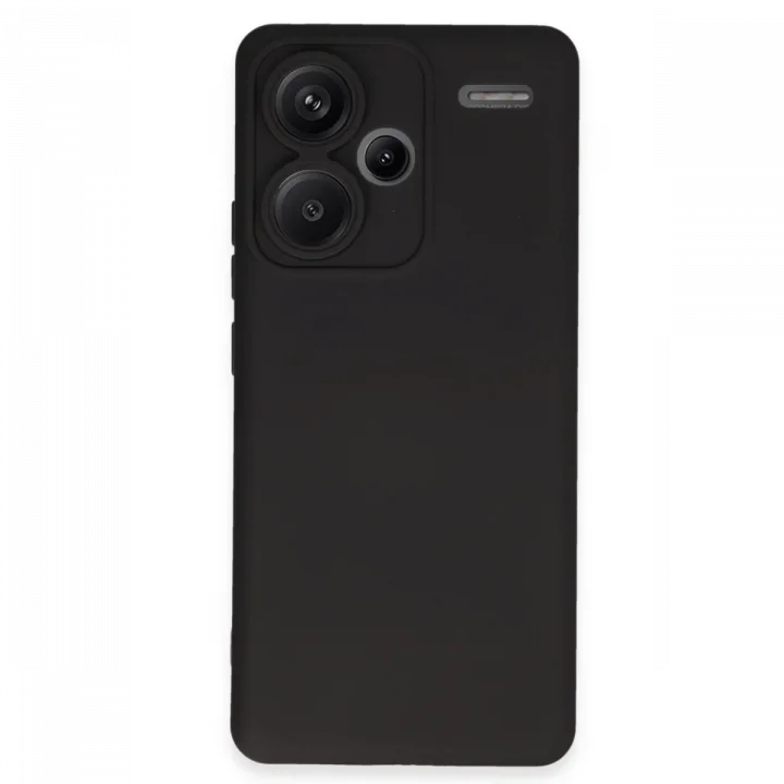 Mey İthalat®   Redmi Note 13 Pro Plus Kılıf Nano içi Kadife Silikon - Siyah