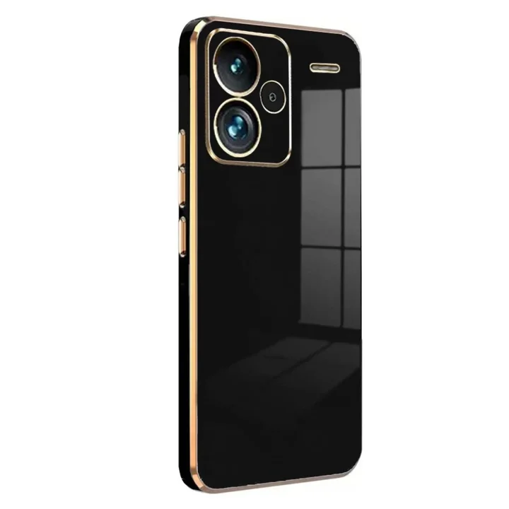 Mey İthalat®   Redmi Note 13 Pro Plus Kılıf Volet Silikon - Siyah