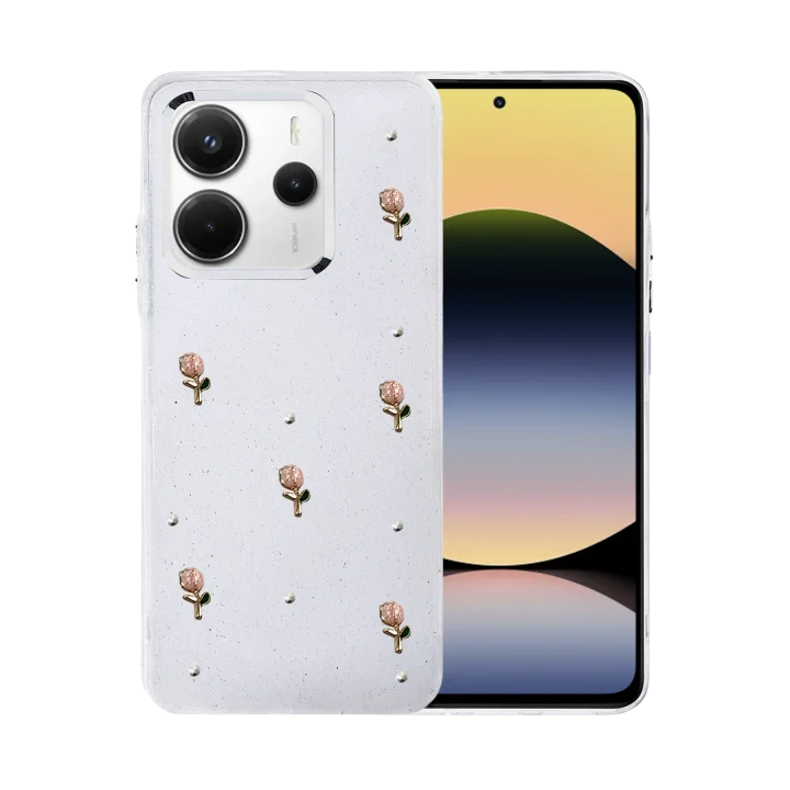 Mey İthalat®  Xiaomi Redmi Note 14 4G Fiyonk Desenli Kapak - Desen 6