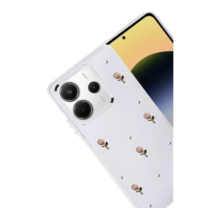 Mey İthalat®  Xiaomi Redmi Note 14 4G Fiyonk Desenli Kapak - Desen 6