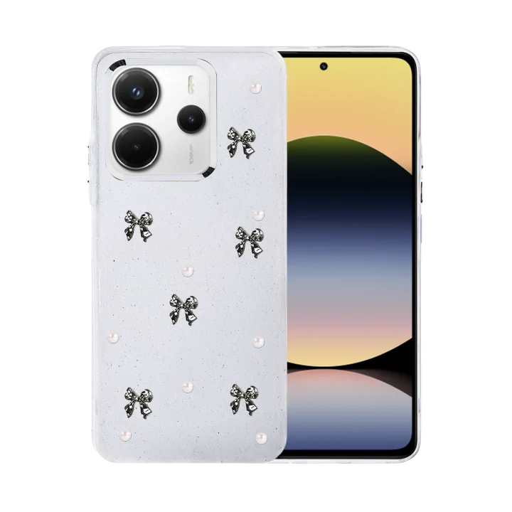 Mey İthalat®  Xiaomi Redmi Note 14 4G Fiyonk Desenli Kapak - Desen 8