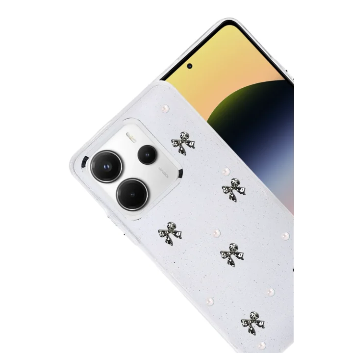 Mey İthalat®  Xiaomi Redmi Note 14 4G Fiyonk Desenli Kapak - Desen 8