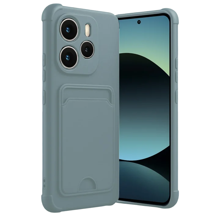 Mey İthalat®  Xiaomi Redmi Note 14 4G Kelvin Kartvizitli Silikon - Açık Yeşil