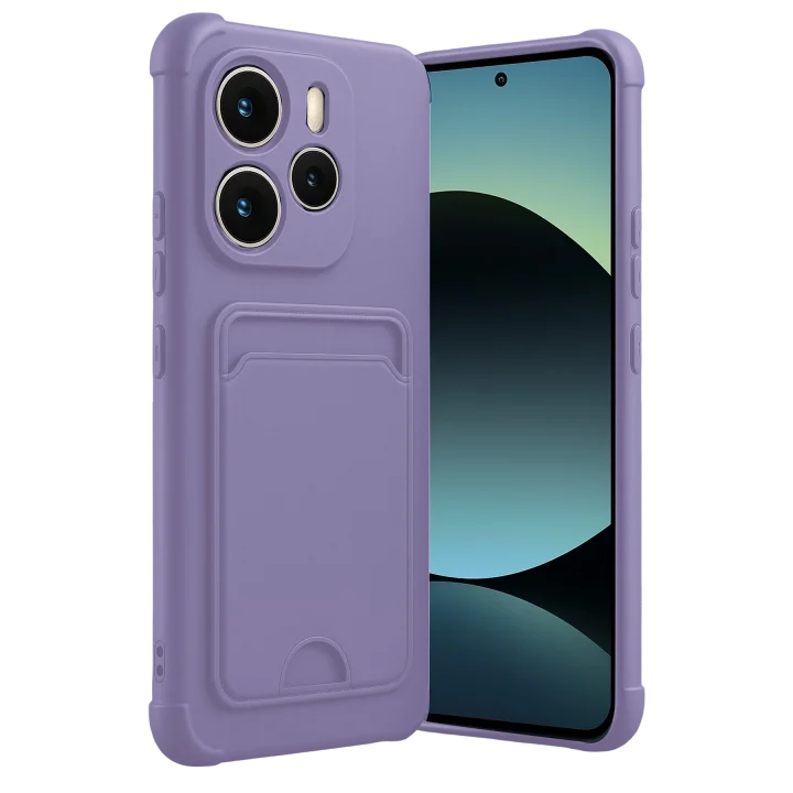 Mey İthalat®  Xiaomi Redmi Note 14 4G Kelvin Kartvizitli Silikon - Lila