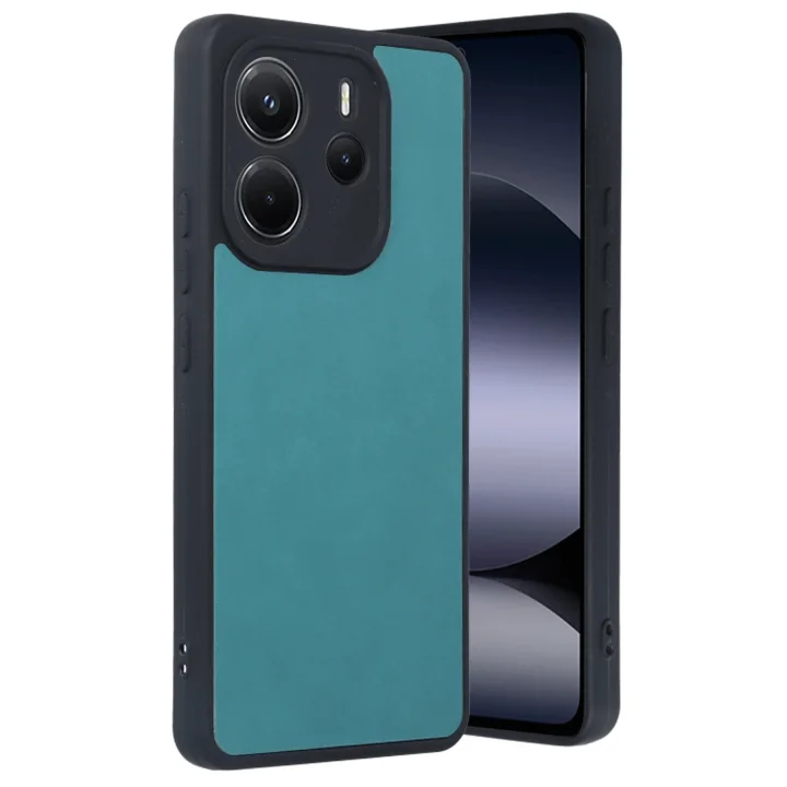 Mey İthalat®  Xiaomi Redmi Note 14 4G Kılıf Aras Deri Kapak - Açık Yeşil