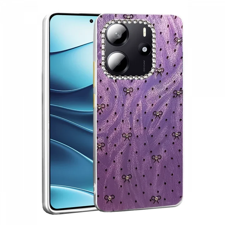 Mey İthalat®  Xiaomi Redmi Note 14 4G Kılıf Blade Aynalı Desenli Kapak - Desen 2