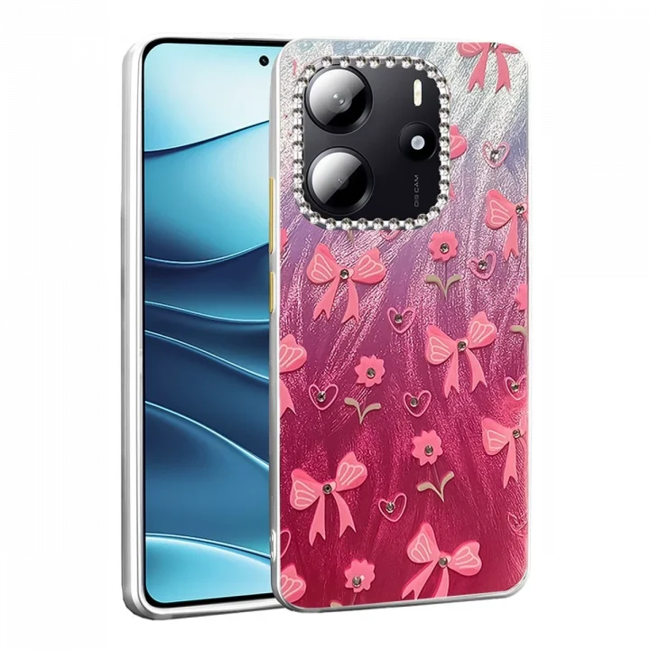 Mey İthalat®  Xiaomi Redmi Note 14 4G Kılıf Blade Aynalı Desenli Kapak - Desen 3