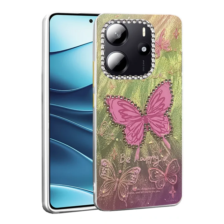 Mey İthalat®  Xiaomi Redmi Note 14 4G Kılıf Blade Aynalı Desenli Kapak - Desen 5